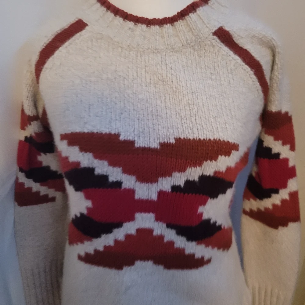 Chup X smart wool sweater small pink white - Picture 4 of 5